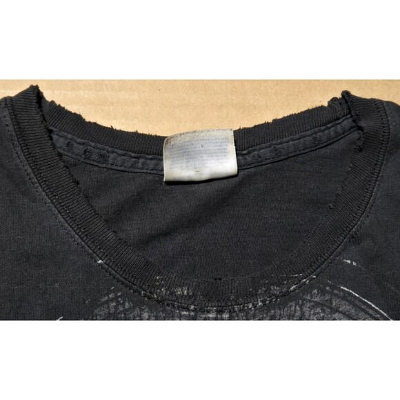 Lamb Of God Band Shirt Y2K Vine Skull 2000's Thrashed Distressed Metal Black XL - Picture 4 of 12